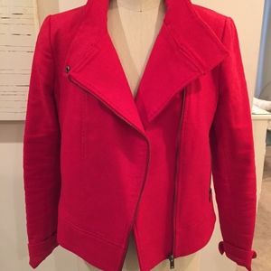 Red Motorcycle Jacket Banana Republic (M)